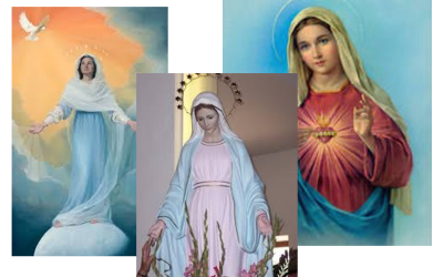 Why is Mary Pictured with a Blue Mantle?