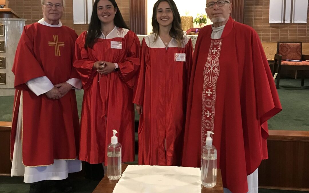 The Sacrament of Confirmation to Two Sisters