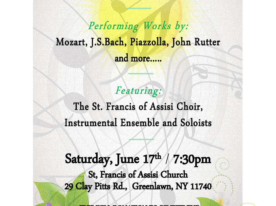 Come Hear the Voices and Instrumentalists of St. Francis in Concert